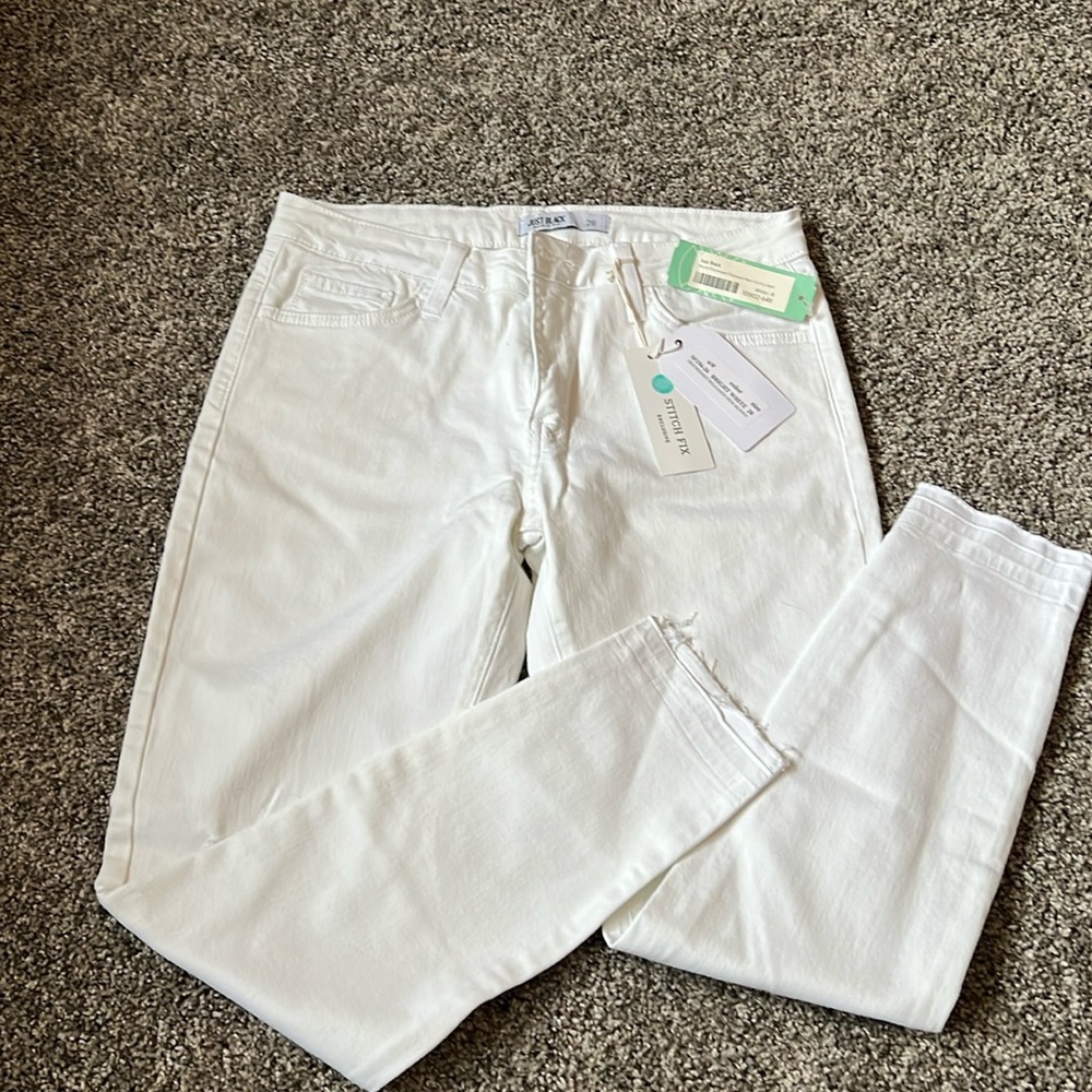 NWT Just Black Marie Distressed Released Hem Skinny Jeans